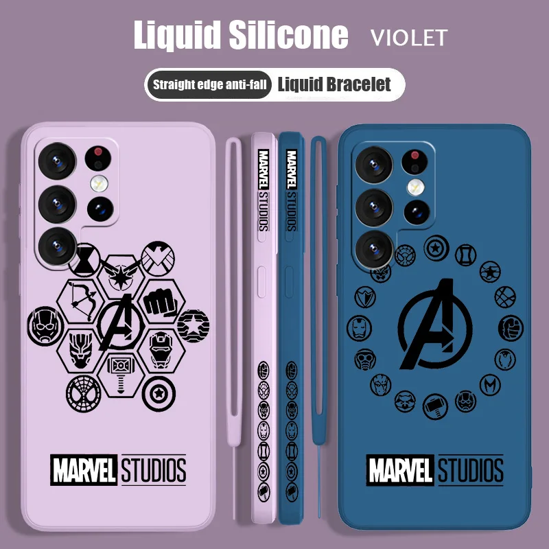 Marvel Avengers LOGO Phone Case For Samsung S23 S22 S21 S20 Fe S10 Note 20 10 Ultra Lite Plus Liquid Left Rope Cover
Marvel Avengers LOGO Phone Case For Samsung S23 S22 S21 S20 Fe S10 Note 20 10 Ultra Lite Plus Liquid Left Rope Cover
