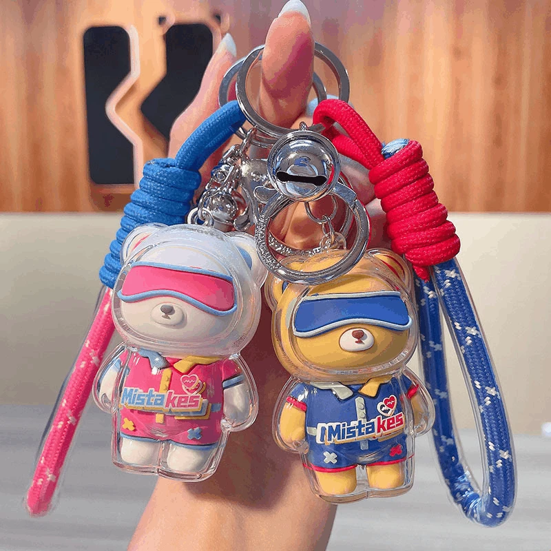 Ski Cool Bear Keychain Cute Acrylic Doll Bag Pendant Car Keychain Wholesale Jewelry Keyring Girl Gift Fashion Woman Trend 
Ski Cool Bear Keychain Cute Acrylic Doll Bag Pendant Car Keychain Wholesale Jewelry Keyring Girl Gift Fashion Woman Trend