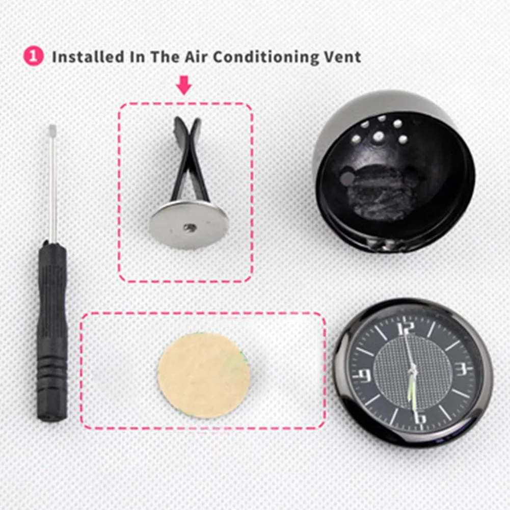 Stick-On Car Clock Time Quartz Black Car Dashboard Fluorescent Home Office Pointer Display Rust Proof Air Vent
Stick-On Car Clock Time Quartz Black Car Dashboard Fluorescent Home Office Pointer Display Rust Proof Air Vent