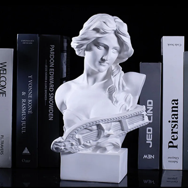 Greek Goddess Statue White Resin Musician Goddess Sculpture Figurine Art Decor Office Living Room Ornament Home Decoration
Greek Goddess Statue White Resin Musician Goddess Sculpture Figurine Art Decor Office Living Room Ornament Home Decoration
