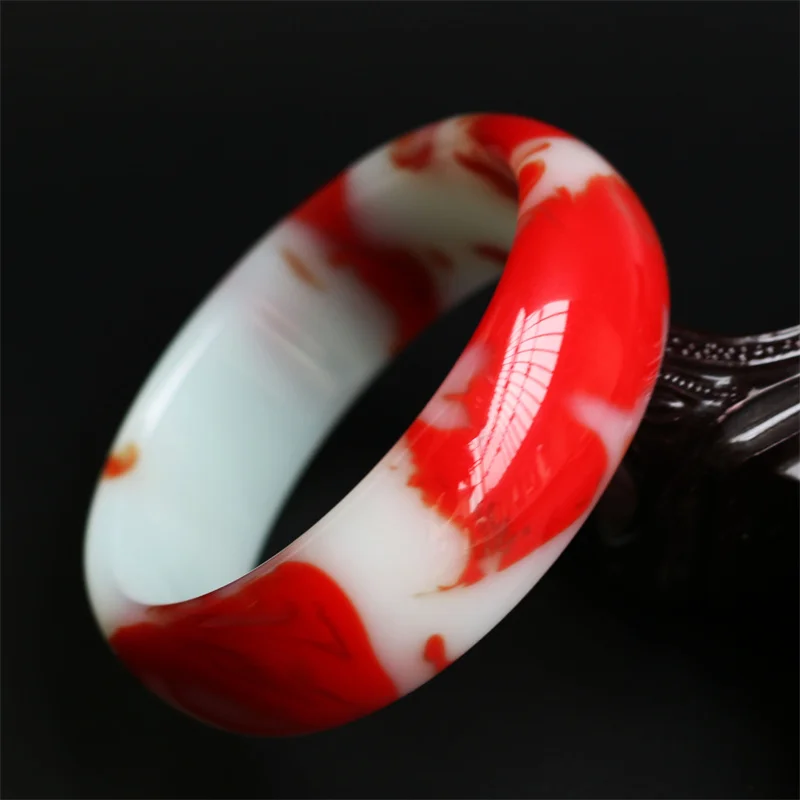 MaiChuang/ Xin Jiang Red White Gold Silk Jade Fashion Personality Bangles/Fine Bracelet Jewelry Exquisite Workmanship Women Gift
MaiChuang/ Xin Jiang Red White Gold Silk Jade Fashion Personality Bangles/Fine Bracelet Jewelry Exquisite Workmanship Women Gift