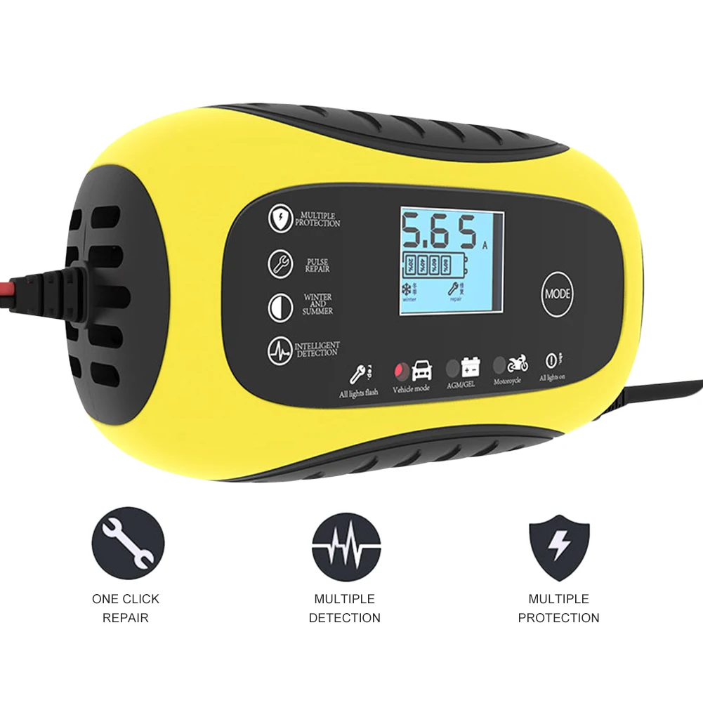 2023 Original Full Automatic Car Battery Charger 12V Digital Display Battery Charger Power Puls Repair Chargers Wet Dry LeadAcid
2023 Original Full Automatic Car Battery Charger 12V Digital Display Battery Charger Power Puls Repair Chargers Wet Dry LeadAcid