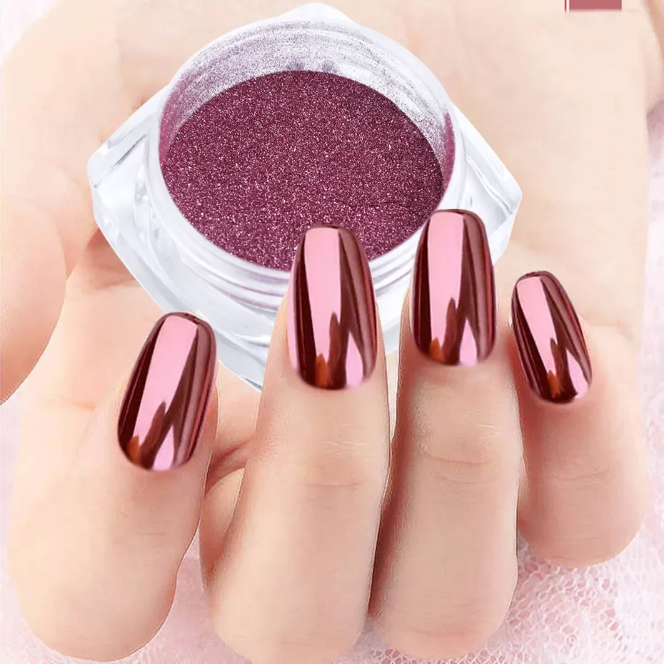 Rose Gold Silver Mirror Nail Powder Pigment Shiny Metallic Effect Glitter Dust Champagne Sequins DIY Nail Art Decoration GLC/ASX
Rose Gold Silver Mirror Nail Powder Pigment Shiny Metallic Effect Glitter Dust Champagne Sequins DIY Nail Art Decoration GLC/ASX