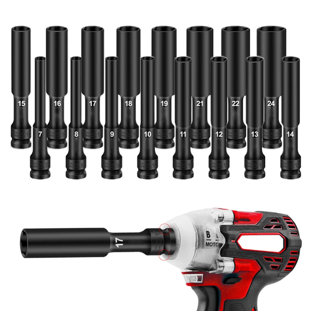 1/2 Drive Socket Impact Wrench Hex Socket Head 8-24mm Adapter Spanner Converter For Motorcycle Disassembly And Maintenance
1/2 Drive Socket Impact Wrench Hex Socket Head 8-24mm Adapter Spanner Converter For Motorcycle Disassembly And Maintenance