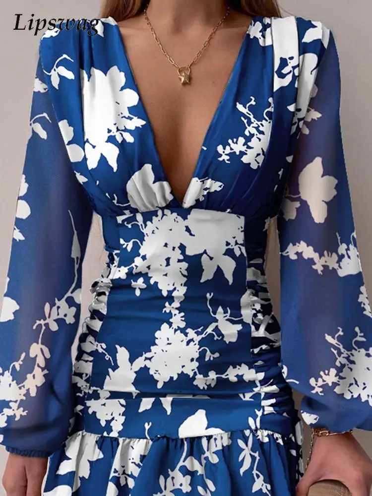 Women 2022 Summer Fashion Pattern Print Party Dress Office Lady Elegant V-Neck Bodycon Dress New Casual Lantern Sleeve Dresses
Women 2022 Summer Fashion Pattern Print Party Dress Office Lady Elegant V-Neck Bodycon Dress New Casual Lantern Sleeve Dresses