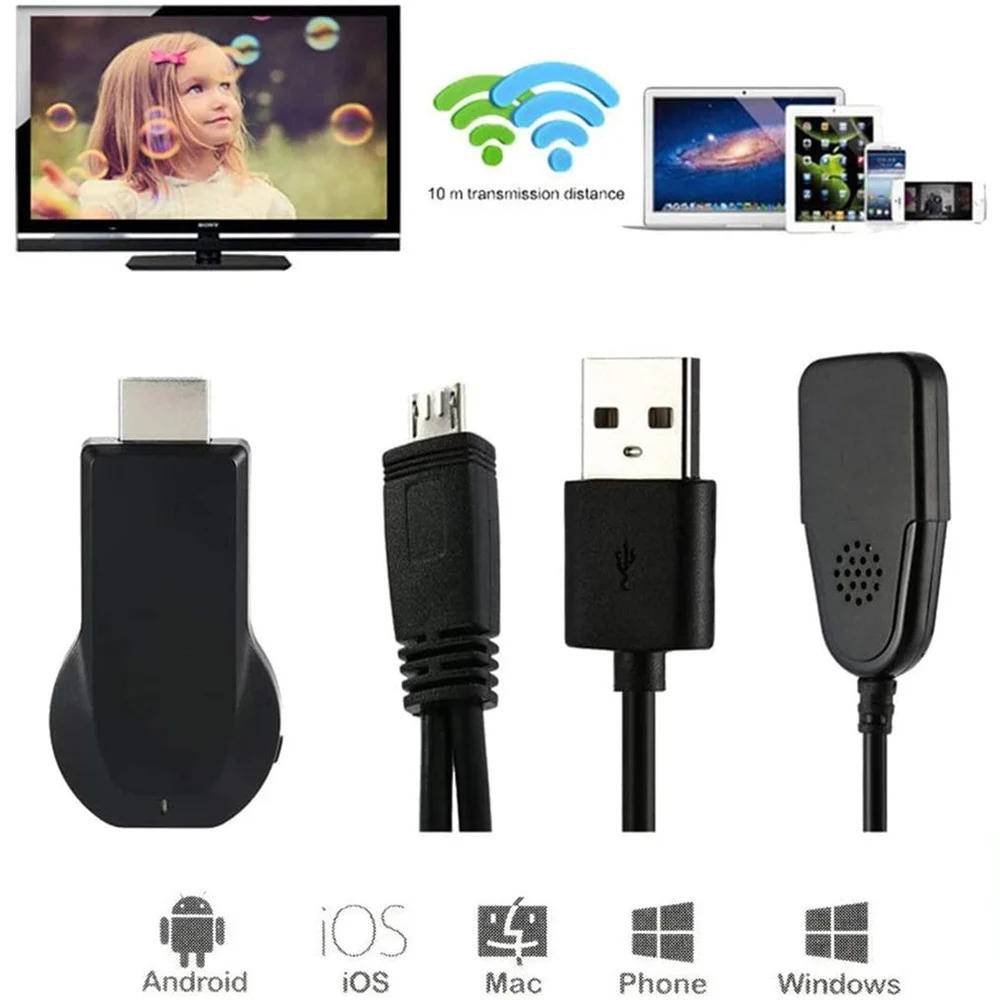HDMI WiFi TV Stick Dongle Wi-Fi Display Receiver better anycast DLNA Airplay
HDMI WiFi TV Stick Dongle Wi-Fi Display Receiver better anycast DLNA Airplay