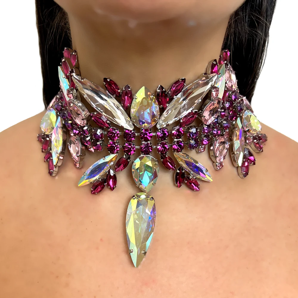 Stonefans Bridal Exaggerated Crystal Choker Statement Collar for Women Luxury Colorful Large Rhinestone Necklace Party Jewelry
Stonefans Bridal Exaggerated Crystal Choker Statement Collar for Women Luxury Colorful Large Rhinestone Necklace Party Jewelry