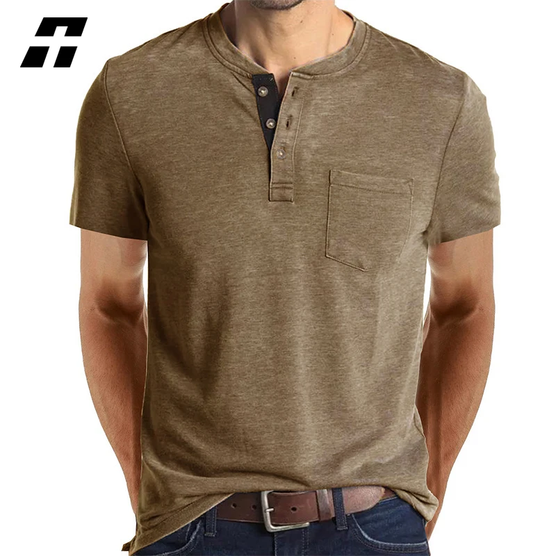 Henry Collar T Shirt Men V-neck Casual Solid Men's T-shirts 2022 Summer Quality Cotton Short Sleeve Bottoming Male Tops Tee
Henry Collar T Shirt Men V-neck Casual Solid Men's T-shirts 2022 Summer Quality Cotton Short Sleeve Bottoming Male Tops Tee