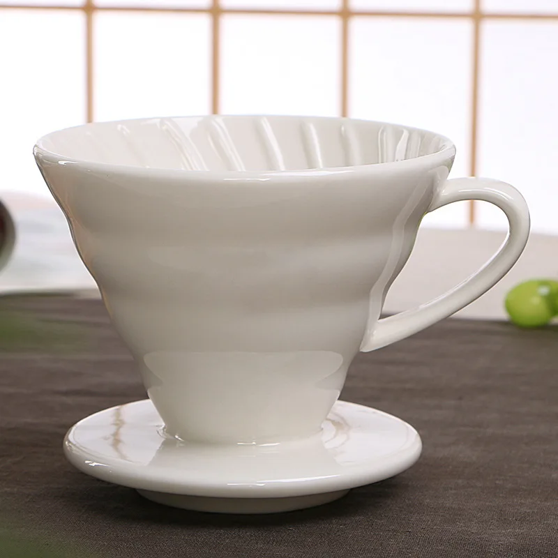 Coffee Dripper Ceramic Coffee Filter Thickened Reusable Coffee Filter Cup, V60 Coffee Tool Accessories
Coffee Dripper Ceramic Coffee Filter Thickened Reusable Coffee Filter Cup, V60 Coffee Tool Accessories
