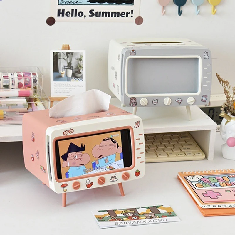 Cute Plastic Tissue Box Home Multifunctional Kawaii Desktop TV Tissue Box Case Simple Creative Storage Napkin Holder Paper Tray
Cute Plastic Tissue Box Home Multifunctional Kawaii Desktop TV Tissue Box Case Simple Creative Storage Napkin Holder Paper Tray