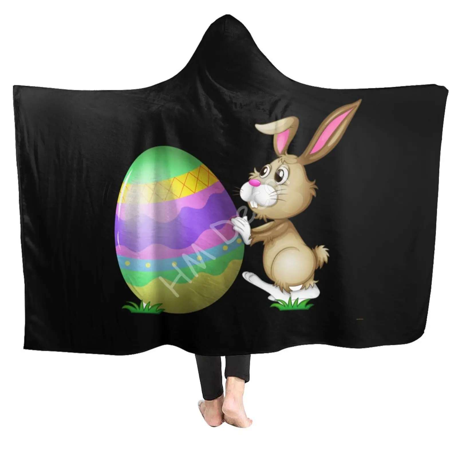 Happy Easter Bunny Colorful Eggs Blanket Hoodie Lightweight Cozy Plush Warm Soft Leisure Fleece Hooded Blankets for Kids Teens
Happy Easter Bunny Colorful Eggs Blanket Hoodie Lightweight Cozy Plush Warm Soft Leisure Fleece Hooded Blankets for Kids Teens