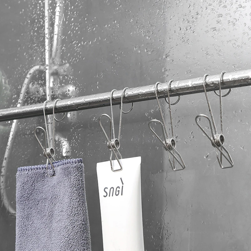 Home Storage Rack Laundry Chip Hooks Clothes Pegs Photo Clip Stainless Steel Clothespins Towel Chips Hook Laundry Storage Holder
Home Storage Rack Laundry Chip Hooks Clothes Pegs Photo Clip Stainless Steel Clothespins Towel Chips Hook Laundry Storage Holder