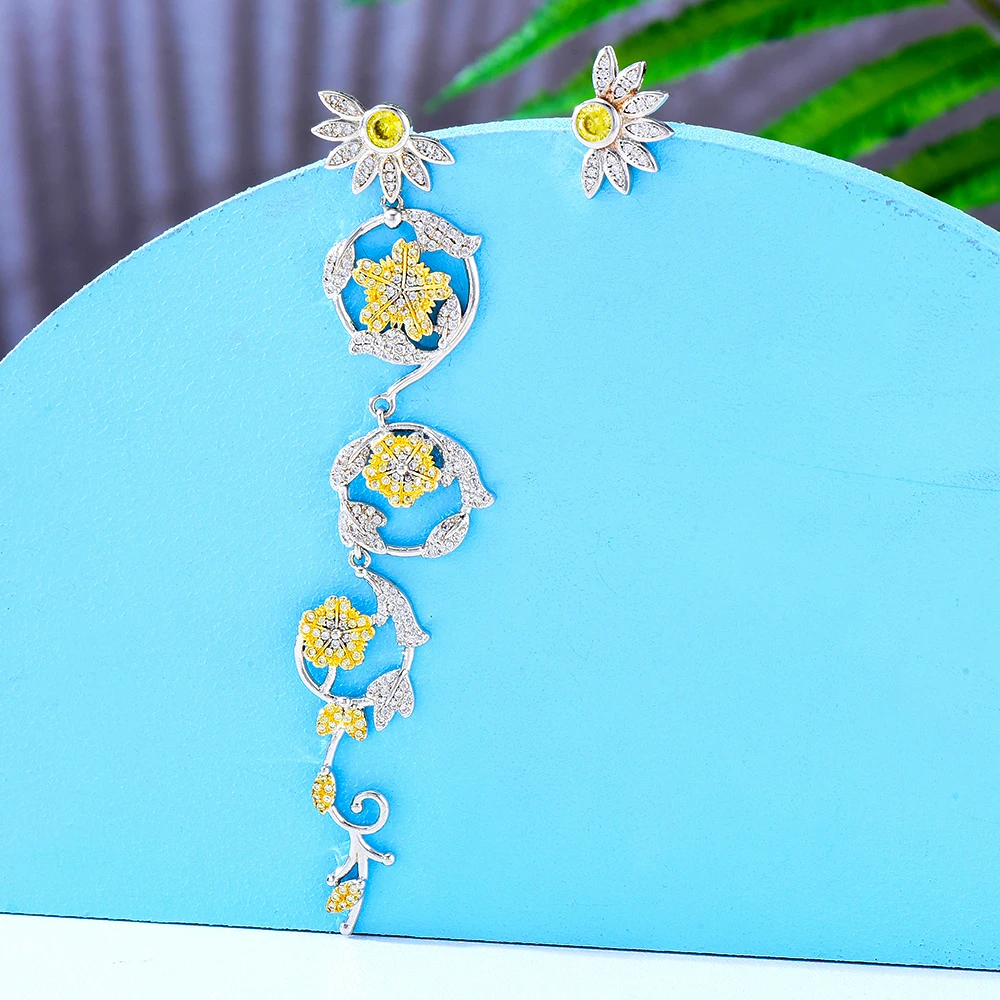 Missvikki Asymmetrical Personality Fashion One Pendant Earrings Romantic Blooming Flowers Trendy Bridal Wedding Jewelry
Missvikki Asymmetrical Personality Fashion One Pendant Earrings Romantic Blooming Flowers Trendy Bridal Wedding Jewelry