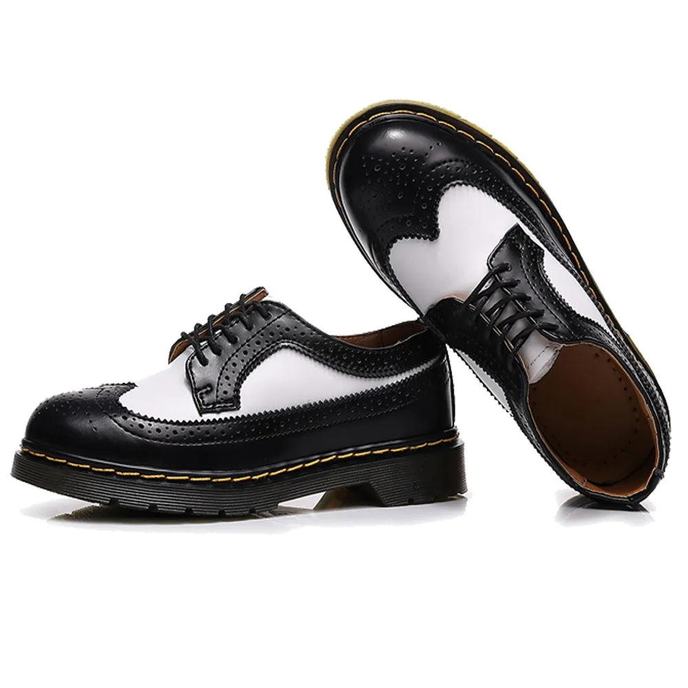 Women Leather Brogue Boots Men Boots Lovers Platform shoes British Style Fashion Comfortable Short Boot Ankle Boots luxury shoes
Women Leather Brogue Boots Men Boots Lovers Platform shoes British Style Fashion Comfortable Short Boot Ankle Boots luxury shoes