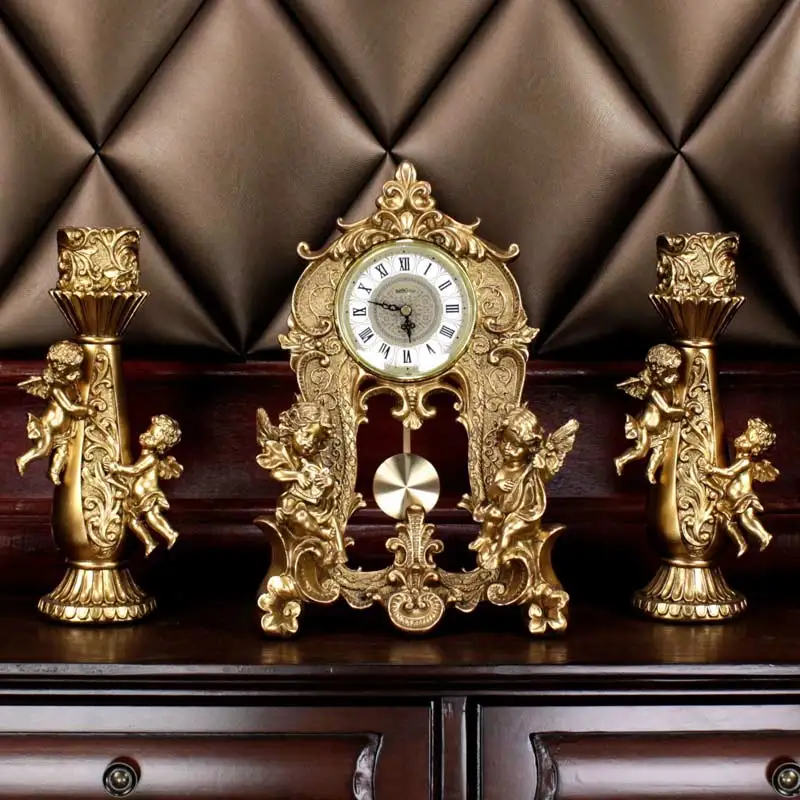 European Style Home Decoration Angel Oendulum Clock Living Room Fireplace Luxury Retro Wine Cabinet Porch TV Cabinet Furnishings
European Style Home Decoration Angel Oendulum Clock Living Room Fireplace Luxury Retro Wine Cabinet Porch TV Cabinet Furnishings