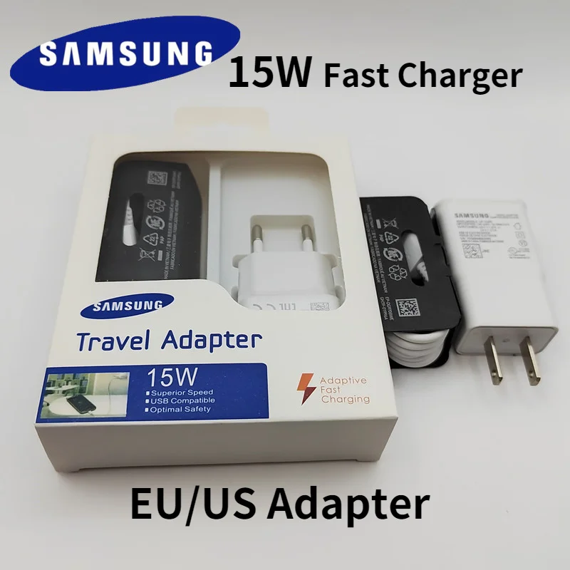 

15W Original Samsung Fast Charger 9V1.67A Charge Adapter Type C Cable For Galaxy Note 8 A30 A40 A50 A70 A51 S20 S10 S9 S8 Plus