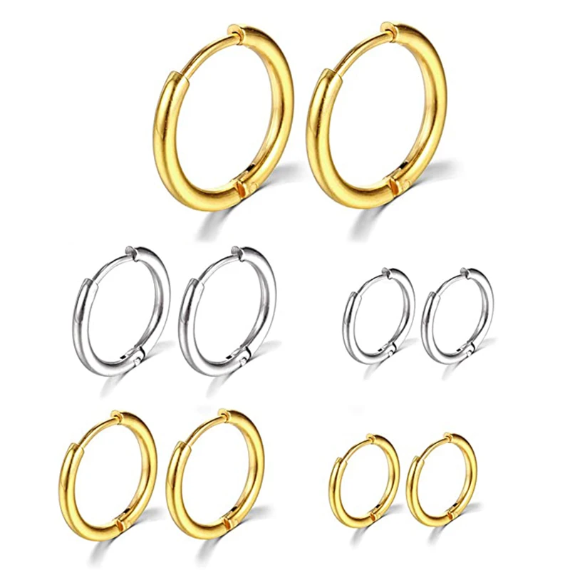 10pcs Hypoallergenic Stainless Steel Earring Hoop for Jewelry Making DIY 10/12/14/18mm Cartilage Piercing Earring Accessories
10pcs Hypoallergenic Stainless Steel Earring Hoop for Jewelry Making DIY 10/12/14/18mm Cartilage Piercing Earring Accessories