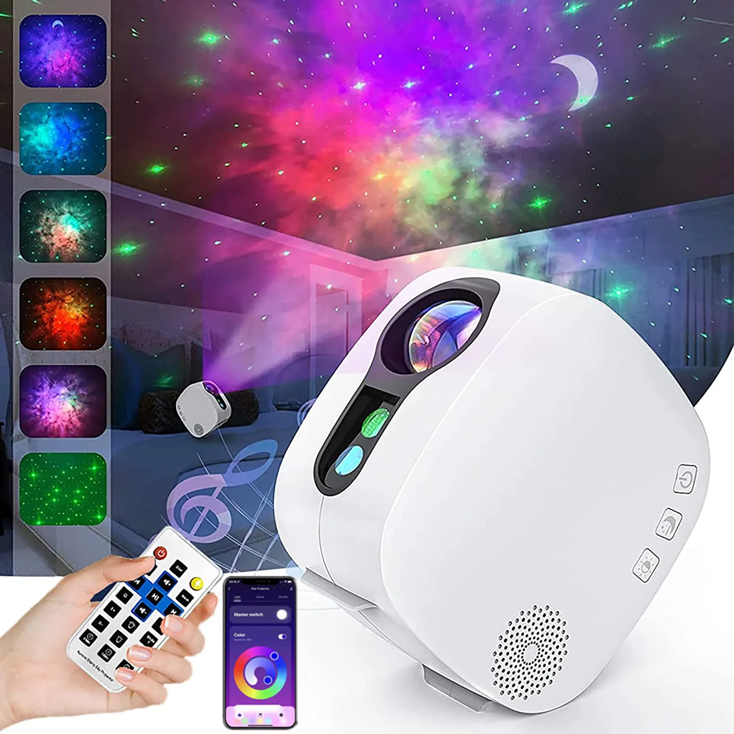 Smart WiFi Starry Sky Galaxy Star Projector Night Light APP Control Led Nebula Aurora Atmosphere Lamp Bedroom Beside Room Decor
Smart WiFi Starry Sky Galaxy Star Projector Night Light APP Control Led Nebula Aurora Atmosphere Lamp Bedroom Beside Room Decor