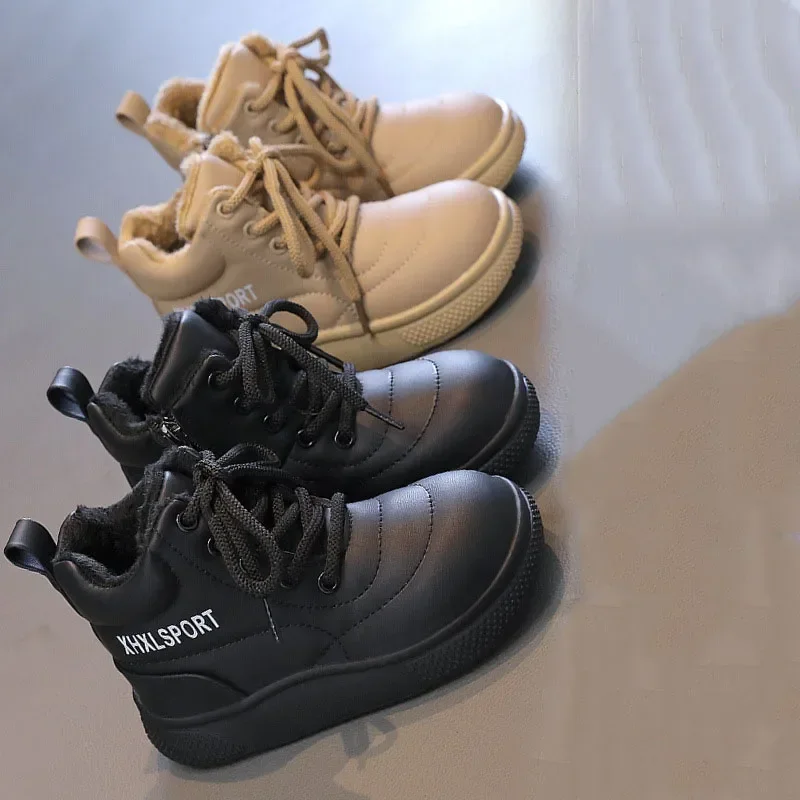 Super Warm Velvet Filling Shoes for Children Non-slip Thick Sole Boys Snow Boots Platform Shoes Girls Winter School Shoes G10061
Super Warm Velvet Filling Shoes for Children Non-slip Thick Sole Boys Snow Boots Platform Shoes Girls Winter School Shoes G10061
