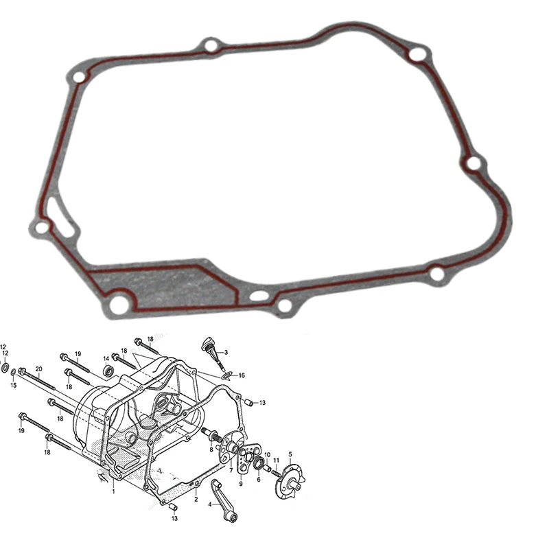 

Motorcycle Right Crankcase Clutch Cover Gasket For Honda CRF50F 04-20 CRF70F 04-12 XR50R XR70R 97-03 Z50R 79-99