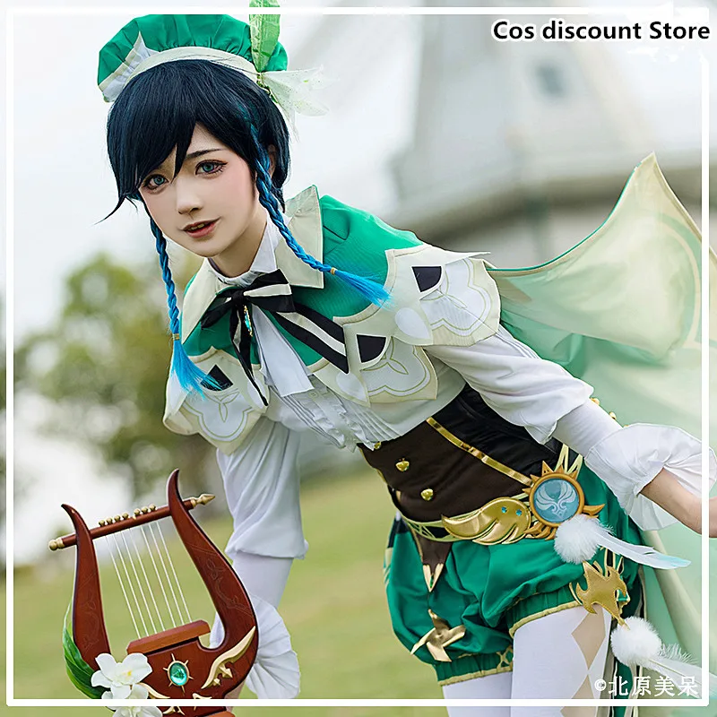 

Venti Cosplay Game Genshin Impact Cosplay Costume Anime Man Women Fashion Costumes for 2022 Role-playing Clothing Sizes S-XL