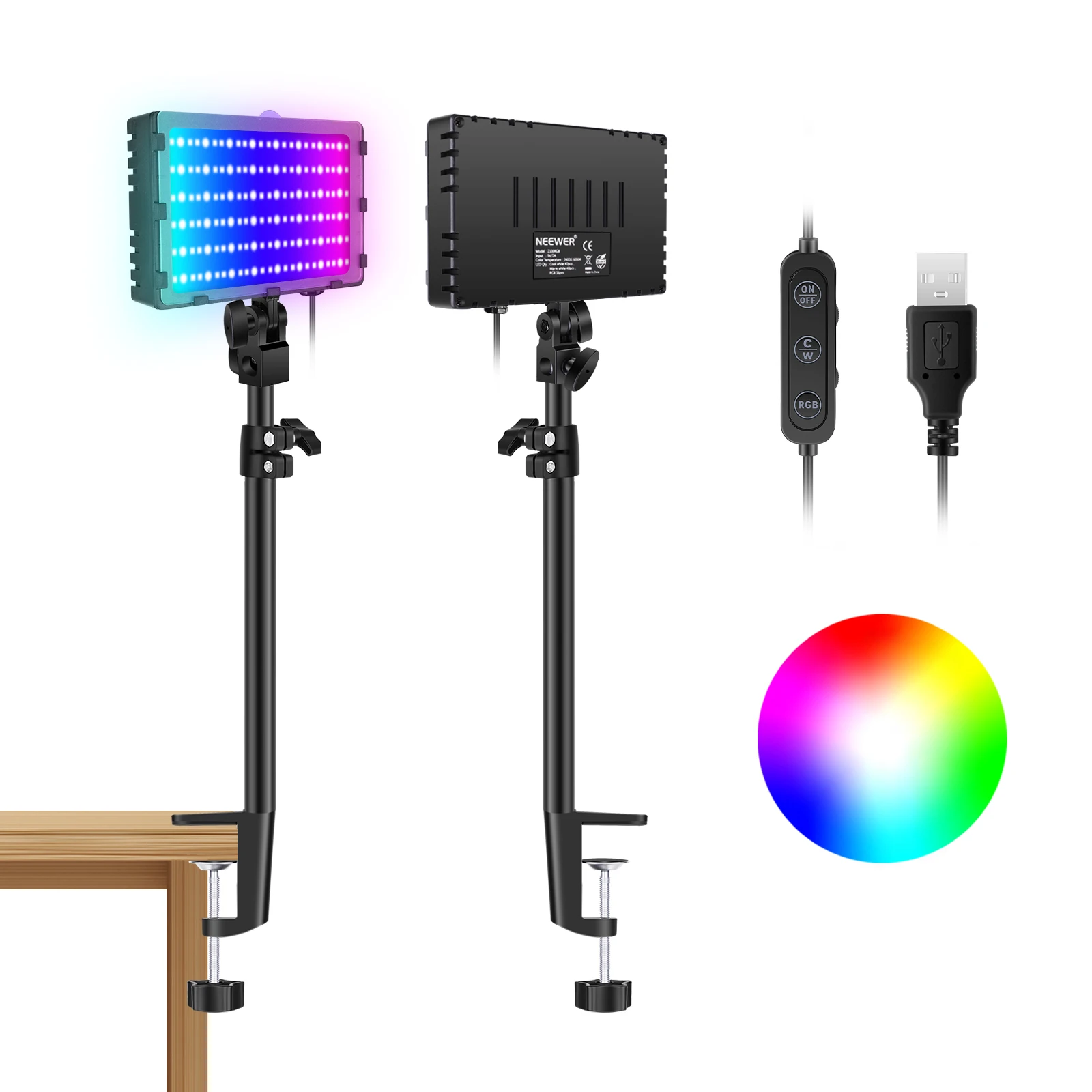 Светодиодная подсветка Neewer RGB для видеоконференций, 2 шт./упаковка светильник 2600-6000 К
Светодиодная подсветка Neewer RGB для видеоконференций, 2 шт./упаковка светильник 2600-6000 К