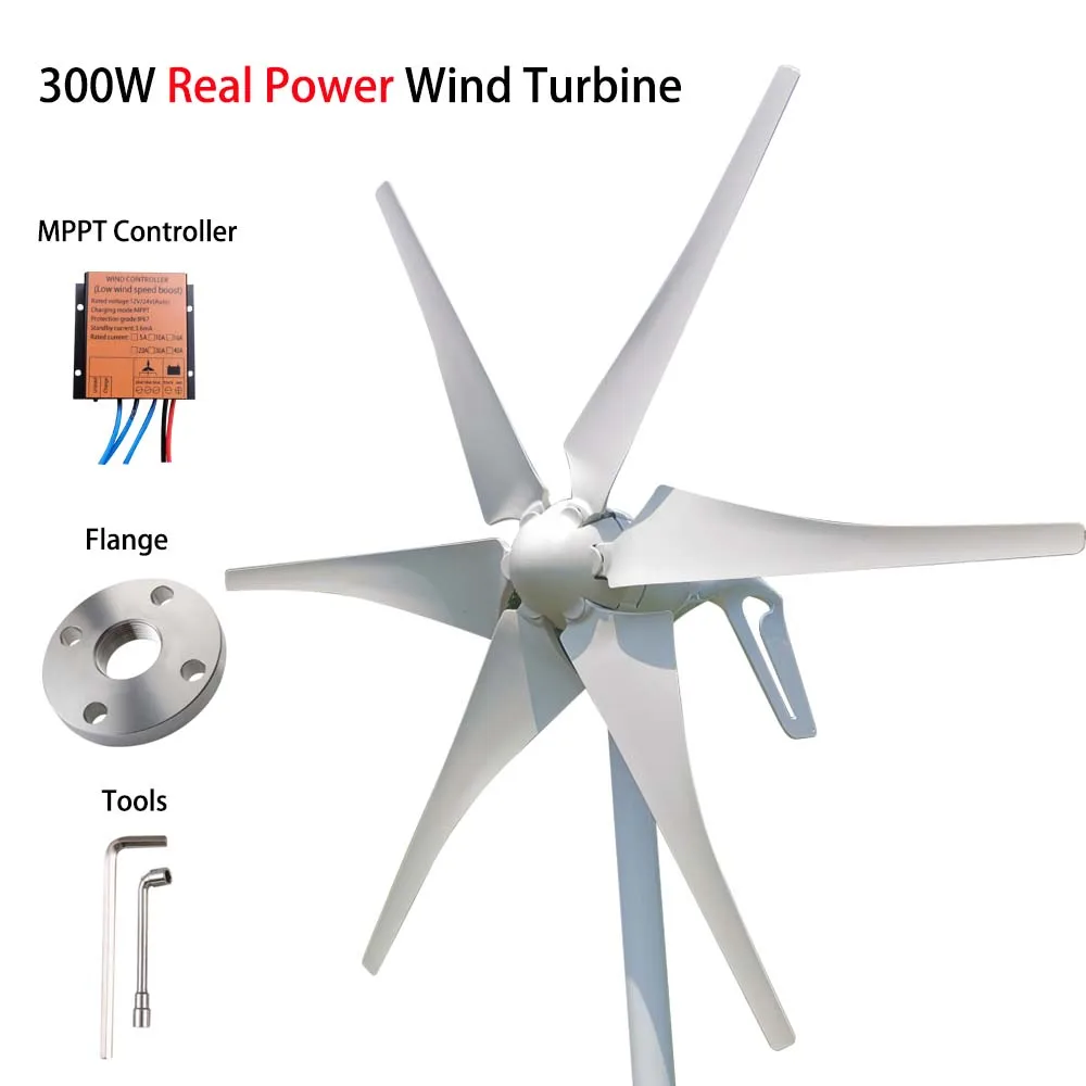 300W Real Power Wind Generator PMG AC Generators 12V 24V Output with MPPT Controller Wind Power Turbine Generator for Home
300W Real Power Wind Generator PMG AC Generators 12V 24V Output with MPPT Controller Wind Power Turbine Generator for Home