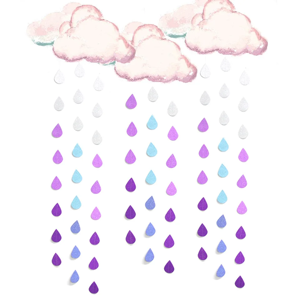 Glitter Water Drops Banner Mermaid Party Decoration Raindrop Cloud Garlands Kid Girls Happy Rainbow Unicorn Birthday Party Decor
Glitter Water Drops Banner Mermaid Party Decoration Raindrop Cloud Garlands Kid Girls Happy Rainbow Unicorn Birthday Party Decor