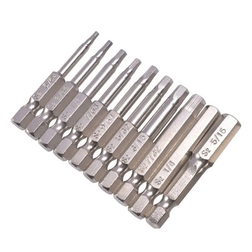 Imperial Hex Screwdriver Bit S2 Alloy Steel 1/4" Shank Magnetic Screwdriver Wrench Drill Bits Hand Tools
Imperial Hex Screwdriver Bit S2 Alloy Steel 1/4" Shank Magnetic Screwdriver Wrench Drill Bits Hand Tools