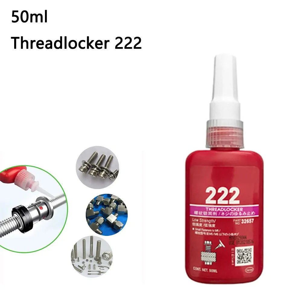 50ml Threadlocker 222 Low Viscosity For Metal Substrates Threadlocker Metal Sealing Anaerobic Glue Adhesive
50ml Threadlocker 222 Low Viscosity For Metal Substrates Threadlocker Metal Sealing Anaerobic Glue Adhesive