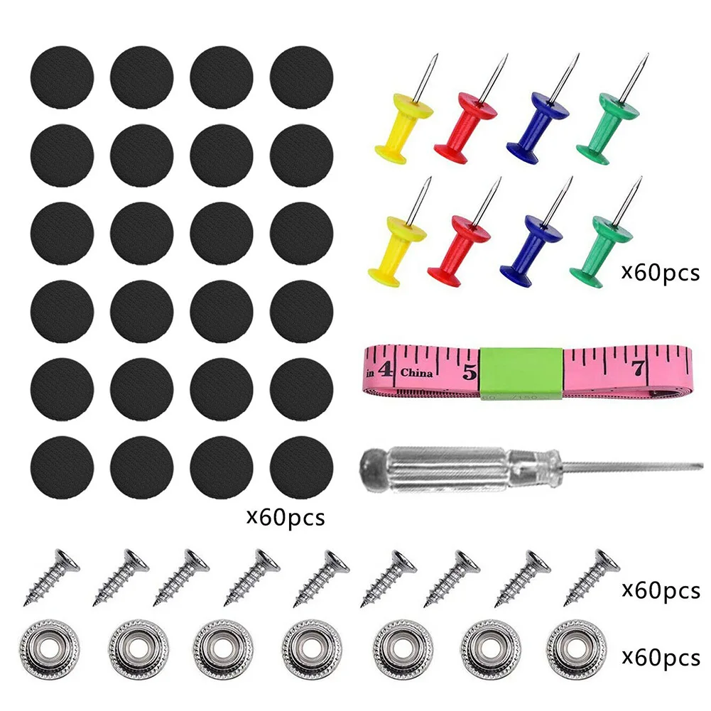 60PCS Cloth Car Roof Snap Rivets Car Roof Fixing Buckle With Screws Black Interiors Auto Replacement Parts High Quality Tools
60PCS Cloth Car Roof Snap Rivets Car Roof Fixing Buckle With Screws Black Interiors Auto Replacement Parts High Quality Tools