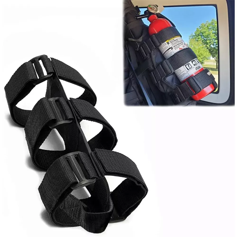 Fire Extinguisher Strap Holder Adjustable Extinguisher Mount Bracket Roll Bar Compatible with Jeep Wrangler JK JKU JL TJ CJ
Fire Extinguisher Strap Holder Adjustable Extinguisher Mount Bracket Roll Bar Compatible with Jeep Wrangler JK JKU JL TJ CJ