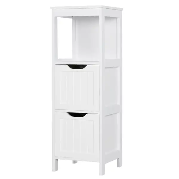 3 Tiers Bathroom Cabinet Modern Storage Organizer Heavy Duty Vanity Stylish Floor Cabinet, White
3 Tiers Bathroom Cabinet Modern Storage Organizer Heavy Duty Vanity Stylish Floor Cabinet, White