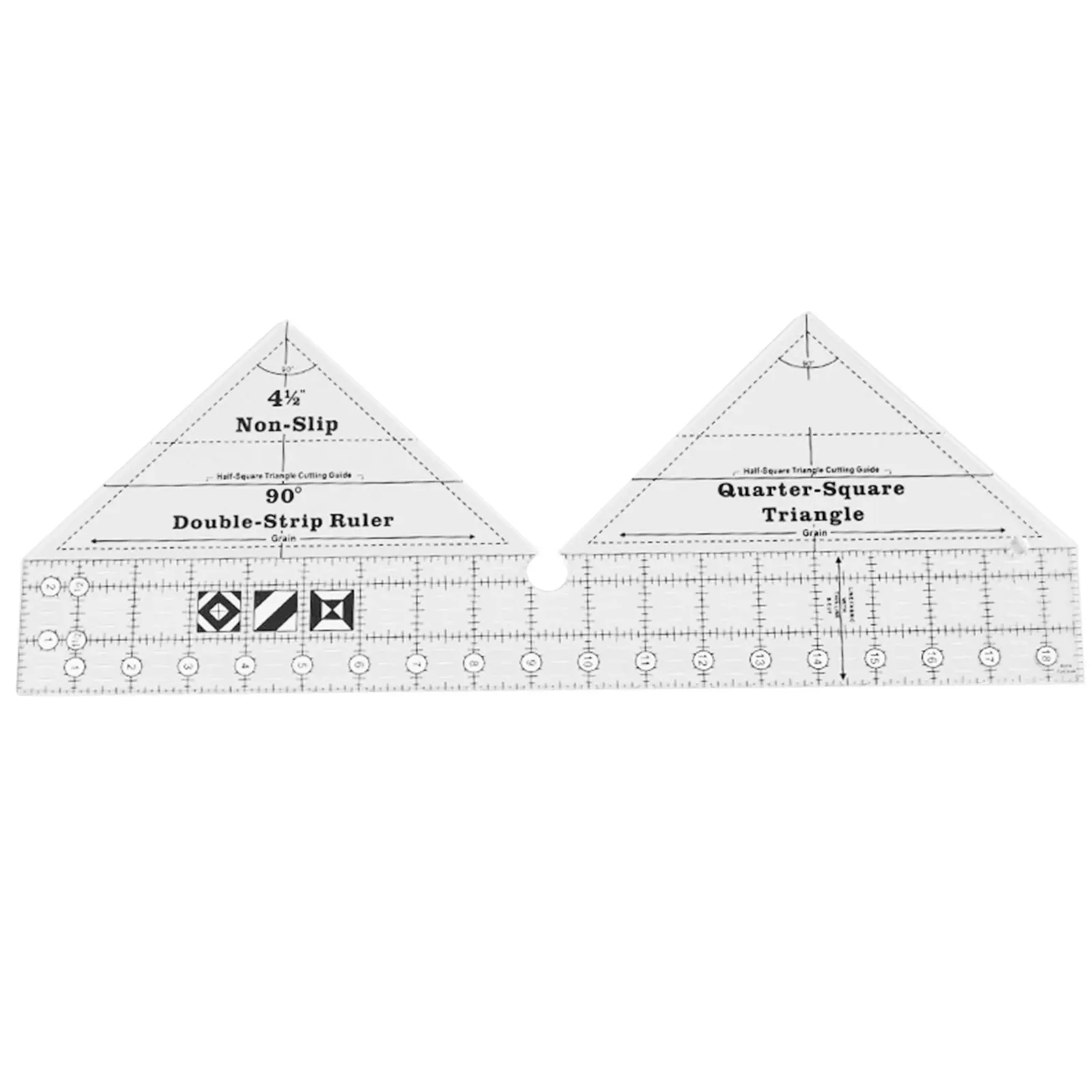 1PC DIY Quilting Patchwork Scrapbook Ruler 90 Degree Double Strip Non-slip Quilting Ruler Tailor Sewing Tools Acrylic Clear
1PC DIY Quilting Patchwork Scrapbook Ruler 90 Degree Double Strip Non-slip Quilting Ruler Tailor Sewing Tools Acrylic Clear