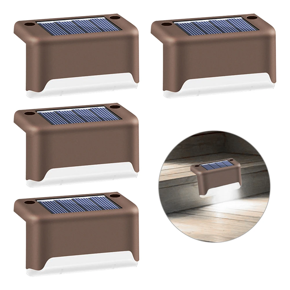 4pcs Outdoor Waterproof Garden Fence Lamp Practical Step Solar Deck Light Home Decor Yard Patio Led Pathway Porch Safety ABS
4pcs Outdoor Waterproof Garden Fence Lamp Practical Step Solar Deck Light Home Decor Yard Patio Led Pathway Porch Safety ABS