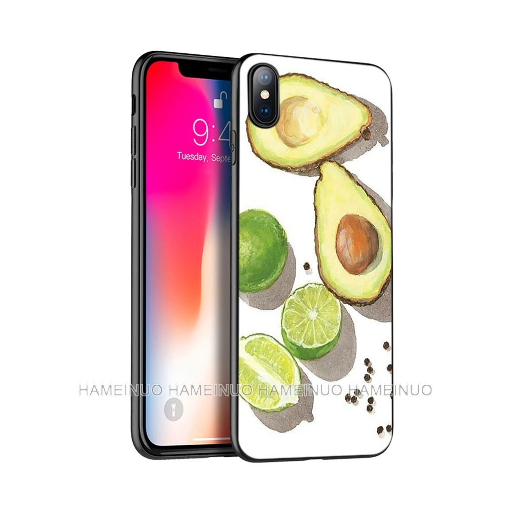 Черный чехол из ТПУ для iphone 5 5s SE 2020 6 6s 7 8 plus X 10 XR XS 11 pro MAX, силиконовый чехол с рисунком авокадо, фруктов
Черный чехол из ТПУ для iphone 5 5s SE 2020 6 6s 7 8 plus X 10 XR XS 11 pro MAX, силиконовый чехол с рисунком авокадо, фруктов