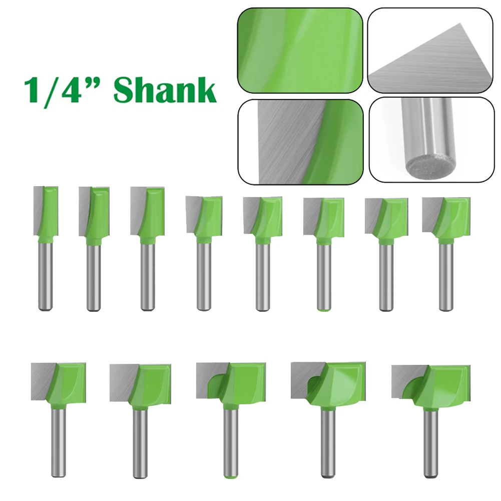 6.35mm Shank Cleaning Bottom Router Bit Milling Cutter Engraving Woodworking Router Bit For Wood MDF PVC Power Tools Parts
6.35mm Shank Cleaning Bottom Router Bit Milling Cutter Engraving Woodworking Router Bit For Wood MDF PVC Power Tools Parts