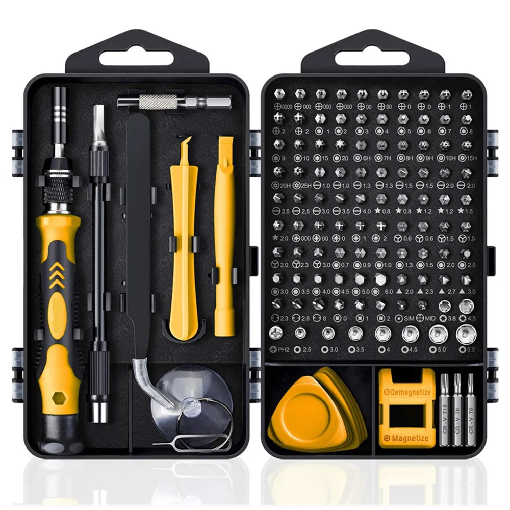 

Precision Screwdriver Set,115/122/138 in 1 Electronics Magnetic Repair Tool Kit,for iPhone,PC,Laptop, PS4,Watch, Glasses Etc