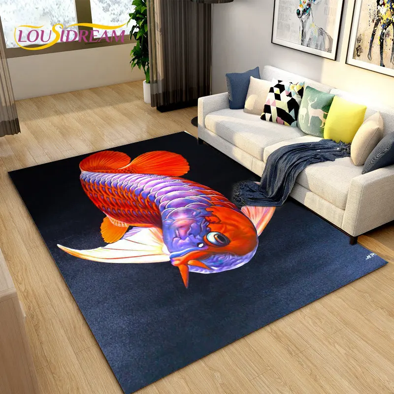 3D Fish Golden Arowana Betta Fish Area Rug,Carpet Rug for Living Room Bedroom Sofa Doormat Decor,Kid Play Non-slip Floor Mat
3D Fish Golden Arowana Betta Fish Area Rug,Carpet Rug for Living Room Bedroom Sofa Doormat Decor,Kid Play Non-slip Floor Mat
