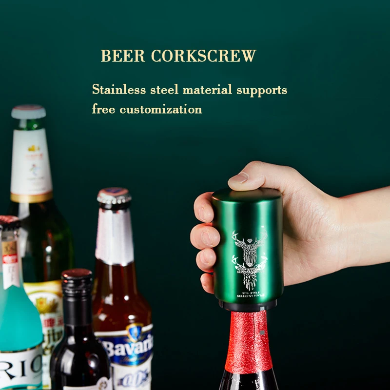 Creative Personality Stainless Steel Bottle Opener Beer Starter Automatic Bottle Opener Press Bottle Opener Free Custom Logo
Creative Personality Stainless Steel Bottle Opener Beer Starter Automatic Bottle Opener Press Bottle Opener Free Custom Logo