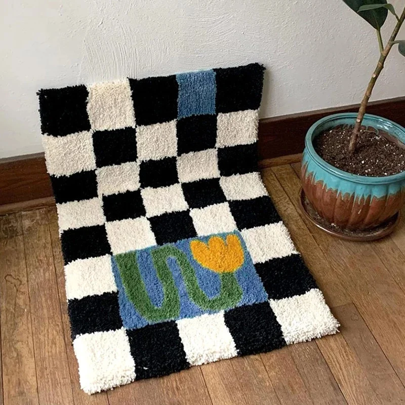 Retro Plush Lattice Anti Skid Entrance Sofa Doormat Checkerboard Non Slip Floor Rug Kitchen Bathroom Living Room Water Absorbing
Retro Plush Lattice Anti Skid Entrance Sofa Doormat Checkerboard Non Slip Floor Rug Kitchen Bathroom Living Room Water Absorbing