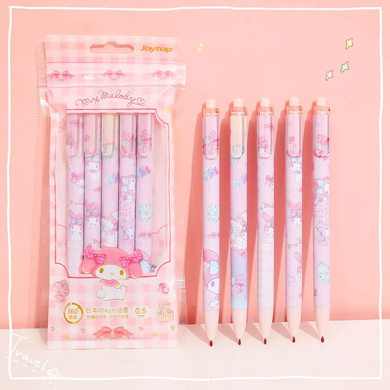 5Pcs Kawaii Sanrio Gel Pen My Melody Cute Cartoon Beautiful Girls 0.5Mm Black Push Stationery Office Supplies Christmas Gift
5Pcs Kawaii Sanrio Gel Pen My Melody Cute Cartoon Beautiful Girls 0.5Mm Black Push Stationery Office Supplies Christmas Gift