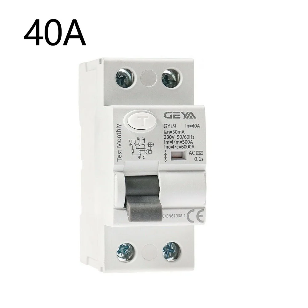 1PC ELCB Circuit Breaker 2Pole 25/40/63Amp 30mA AC-Type RCCB Leakage Protector Swith Electrical Equipment Circuit Breakers
1PC ELCB Circuit Breaker 2Pole 25/40/63Amp 30mA AC-Type RCCB Leakage Protector Swith Electrical Equipment Circuit Breakers