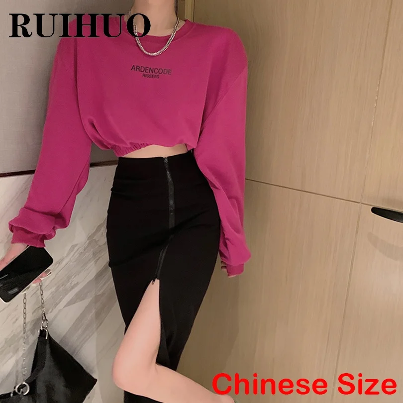RUIHUO Printed Sweatshirts Women Tops 2022 Streetwear Sweatshirt Women Fashion Cute Clothes Chinese Size XS-M Autumn New Arrival
RUIHUO Printed Sweatshirts Women Tops 2022 Streetwear Sweatshirt Women Fashion Cute Clothes Chinese Size XS-M Autumn New Arrival
