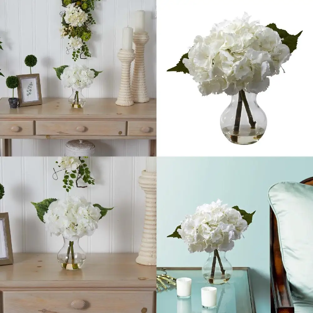 Gorgeous Blooming Artificial Hydrangea Flower Arrangement, Perfect for Any Occasion.
Gorgeous Blooming Artificial Hydrangea Flower Arrangement, Perfect for Any Occasion.