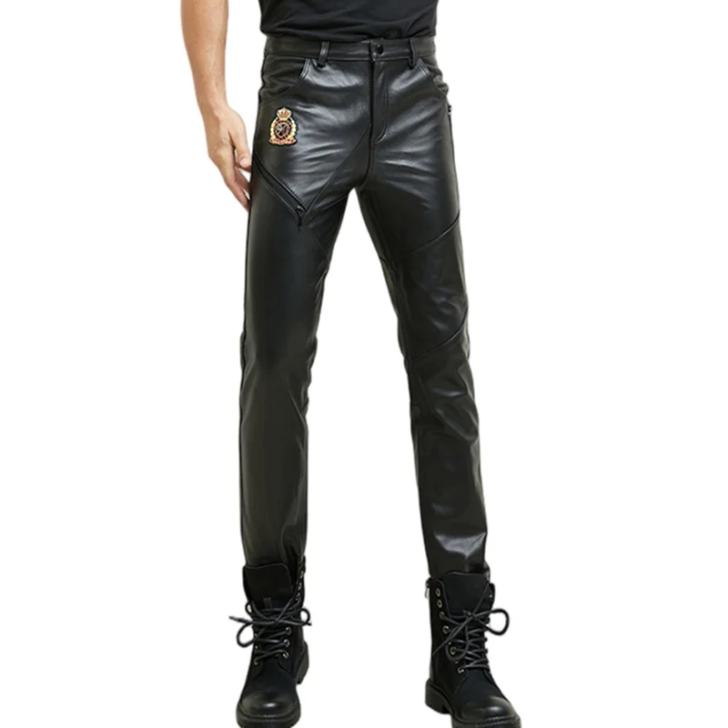 Pants Men's Leather Spring Autumn Slim Motorcycle Sheepskin Pants Male Tight Genuine Leather Pants Fashion Leather Trousers
Pants Men's Leather Spring Autumn Slim Motorcycle Sheepskin Pants Male Tight Genuine Leather Pants Fashion Leather Trousers