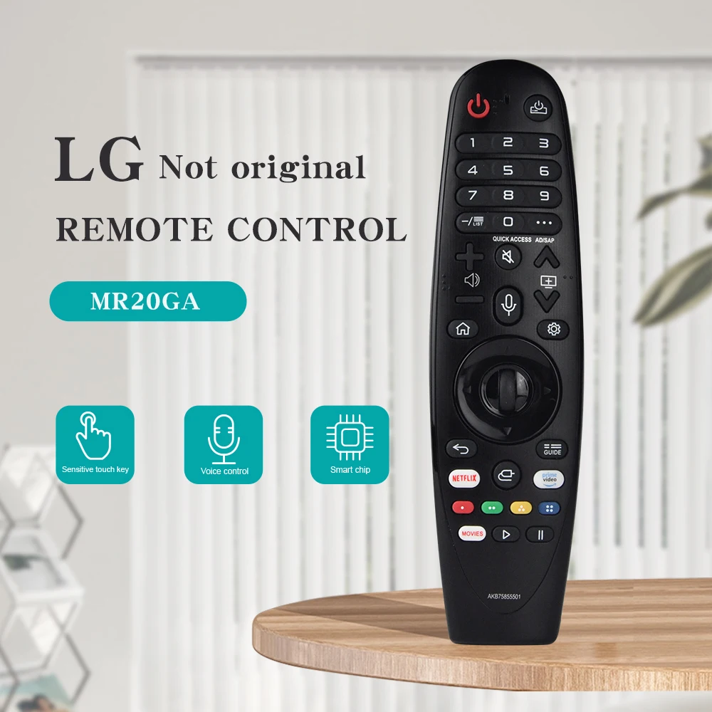 Magic Voice TV Remote Pointer MR20BA For LG 2020 Smart TV Voice OLED 4K Remoto Control AKB75455302 UM80 UM75 W9 W8 SK9500 SK9000
Magic Voice TV Remote Pointer MR20BA For LG 2020 Smart TV Voice OLED 4K Remoto Control AKB75455302 UM80 UM75 W9 W8 SK9500 SK9000