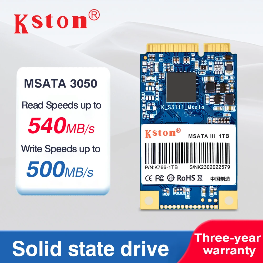 

Kston mSATA SSD 3050MM 32GB 64GB 128GB 256GB 512GB 1TB 2TB HDD For Computer 3x5cm Internal Solid State Hard Drive For HP laptop
