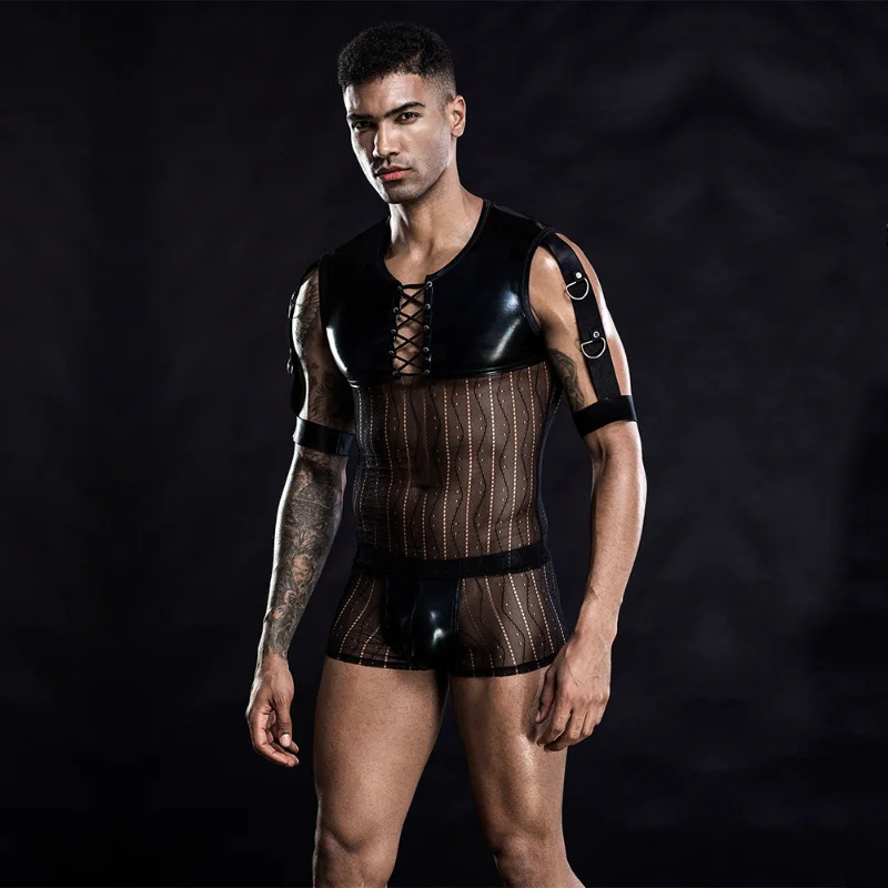 Мужская сексуальная одежда для ночного клуба Effeminate, мужское нижнее белье для геев, служащих, официантов, игровой костюм для геев
Мужская сексуальная одежда для ночного клуба Effeminate, мужское нижнее белье для геев, служащих, официантов, игровой костюм для геев
