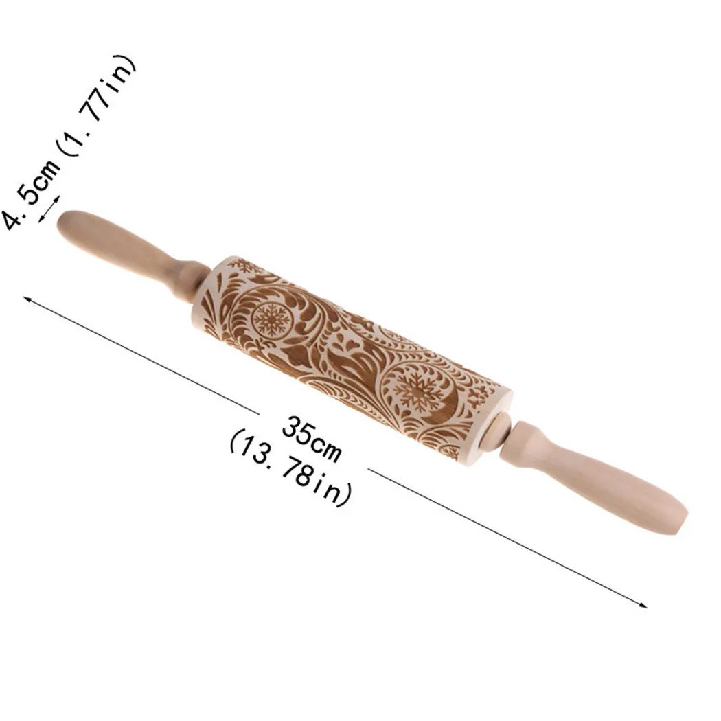 Wooden Rolling Pin Baking Embossing Engraved Flower Pattern Pin Roller Pin Rolling Tool Brand New High Quality
Wooden Rolling Pin Baking Embossing Engraved Flower Pattern Pin Roller Pin Rolling Tool Brand New High Quality